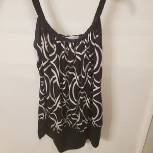 Charlotte Russe Rope Strap Slinky Tank - Size L